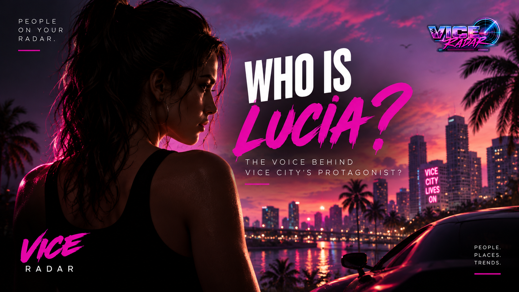 Vice Radar Grafik zur Frage, wer hinter Lucia aus GTA 6 steckt