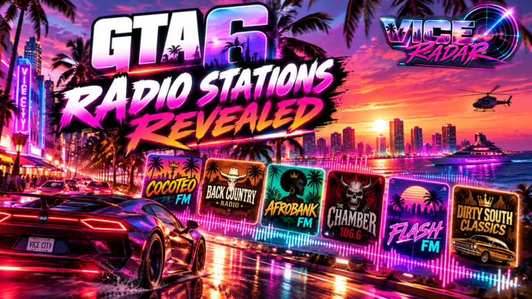 GTA 6: Diese 6 Radiosender sollen für den Sound von Vice City sorgen